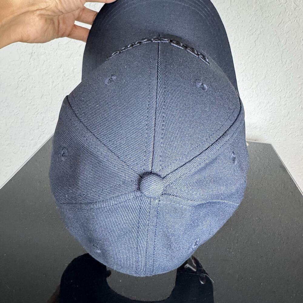 Breguet Hat Cap Dark Navy Blue Mens Strapback Embroidered Quiet Luxury - Picture 13 of 13